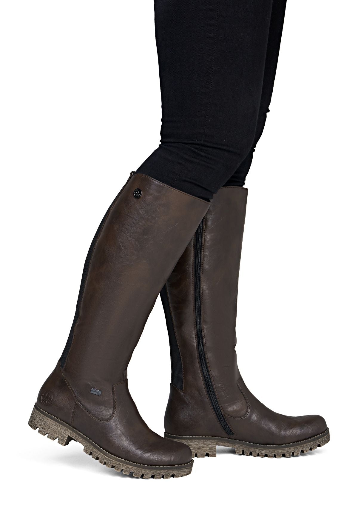 Rieker 78554 Women's TEX Waterproof Boots - Dark Brown