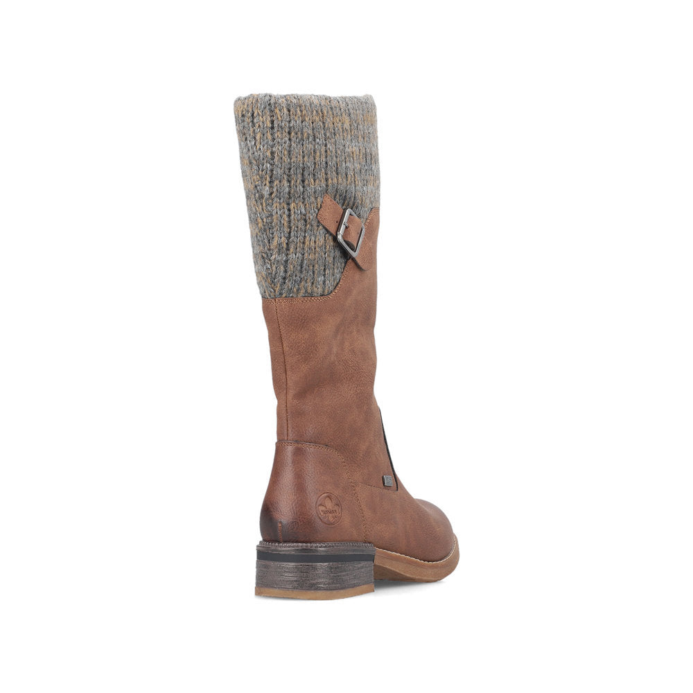 Rieker 94692 RiekerTex Waterproof High Boot in Brown