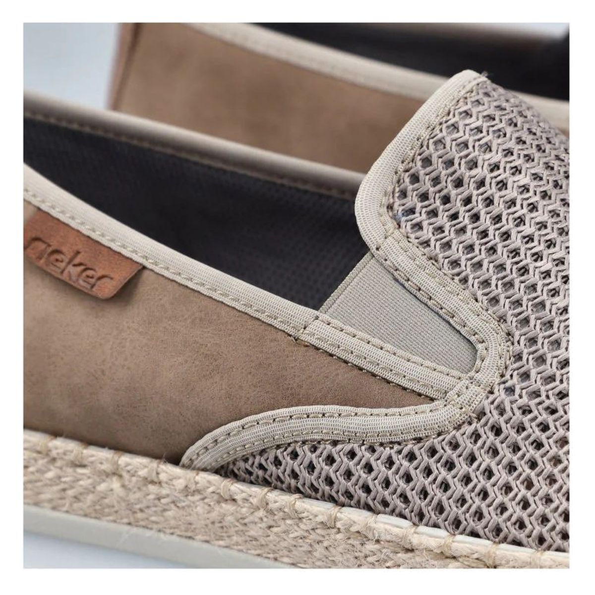 Rieker B2661 Men's Shoes in Beige