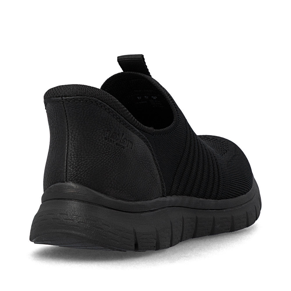 Rieker B6659 Men's Ready to Go Slip On Shoe in Black