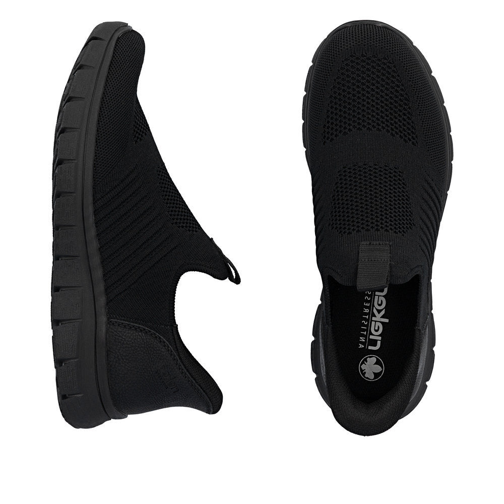 Rieker B6659 Men's Ready to Go Slip On Shoe in Black