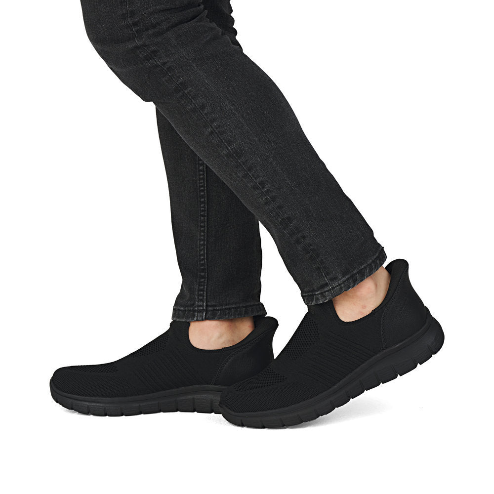 Rieker B6659 Men's Ready to Go Slip On Shoe in Black