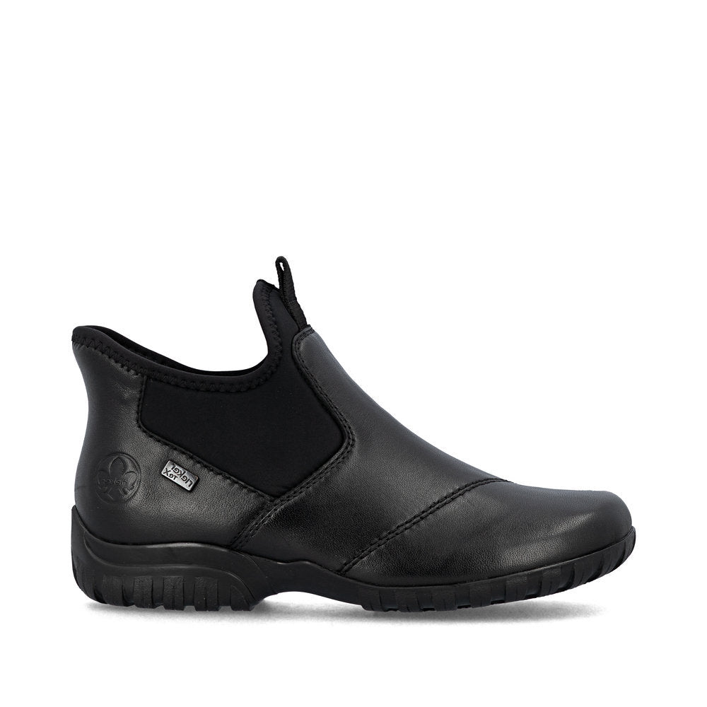 Rieker L4677 Ready to Go Ankle Boots in Black