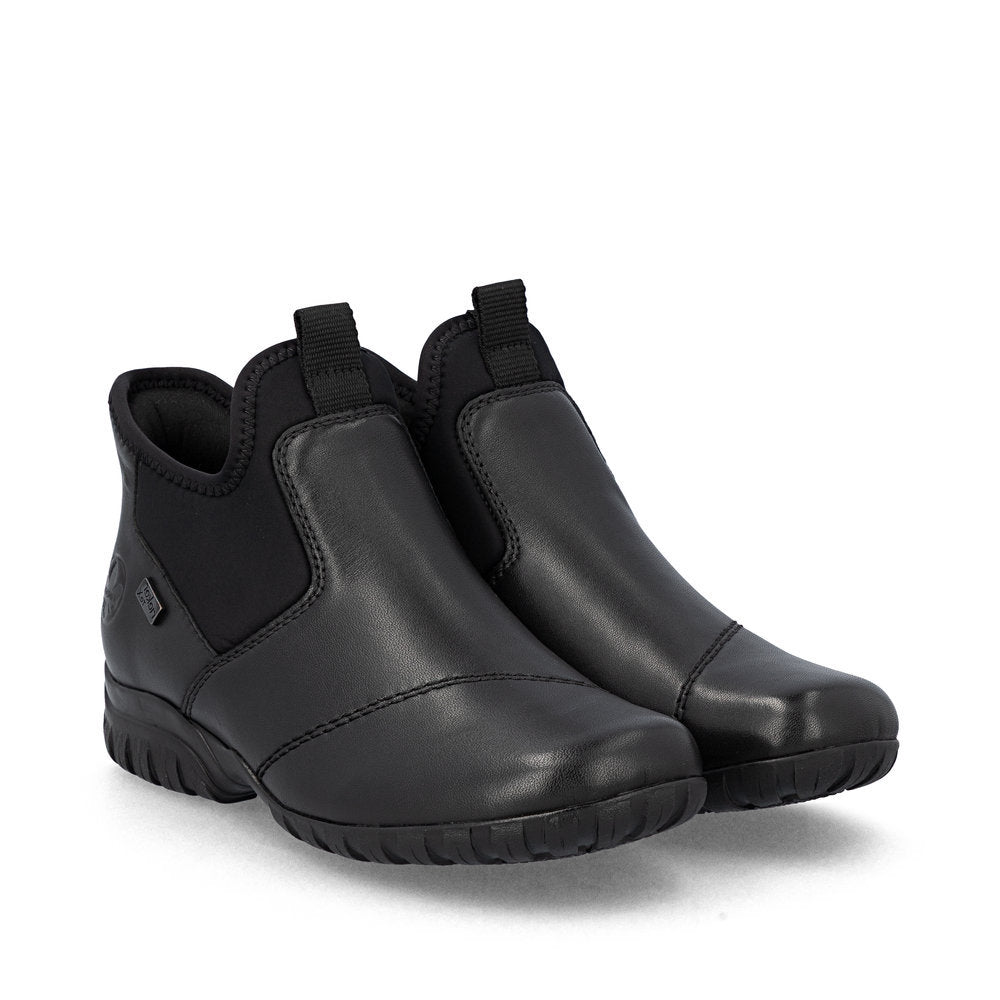Rieker L4677 Ready to Go Ankle Boots in Black