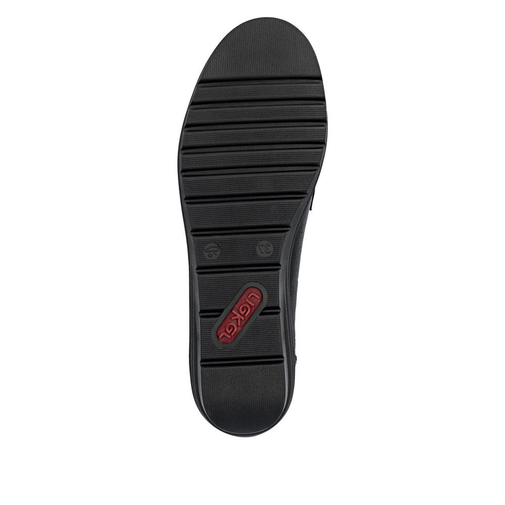 Rieker L5361 Dress Slip On Loafer in Black
