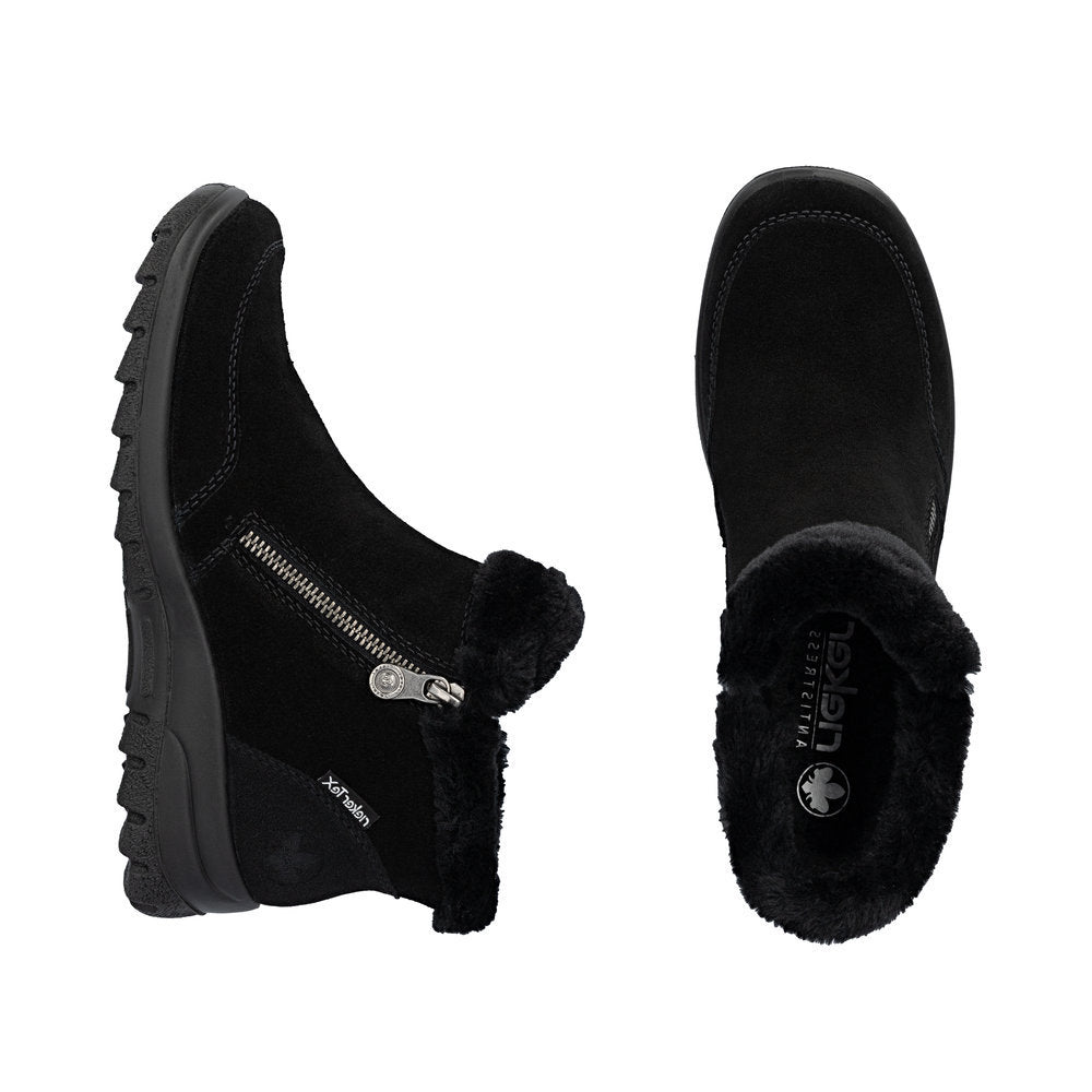 Rieker L7188 Ready to Go Ankle Boots in Black