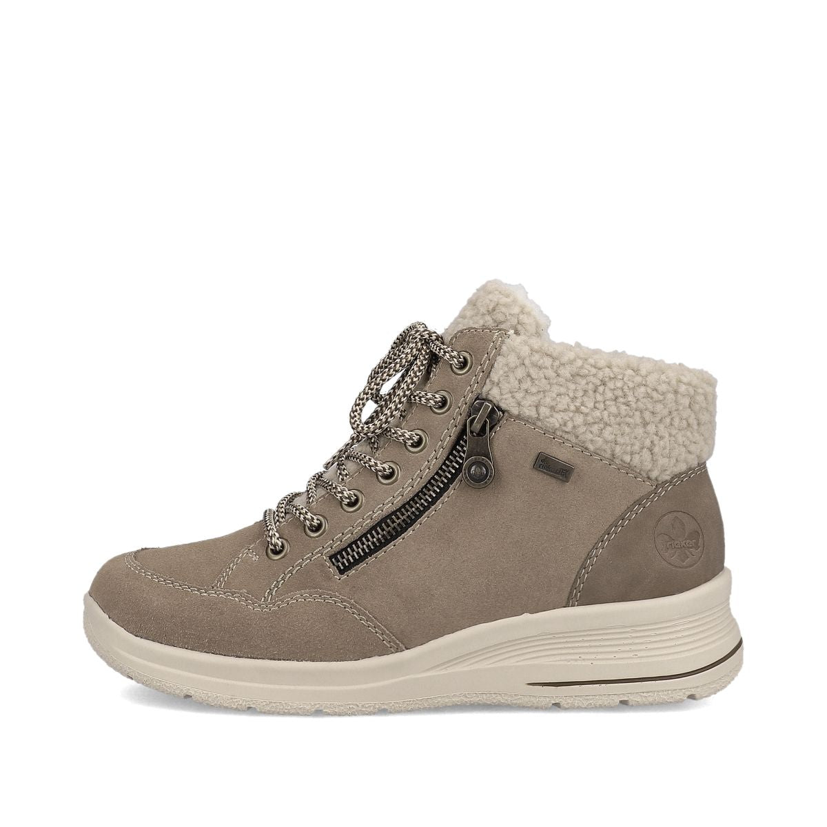 Rieker L7701 Women's TEX Waterproof Short Boots - Beige