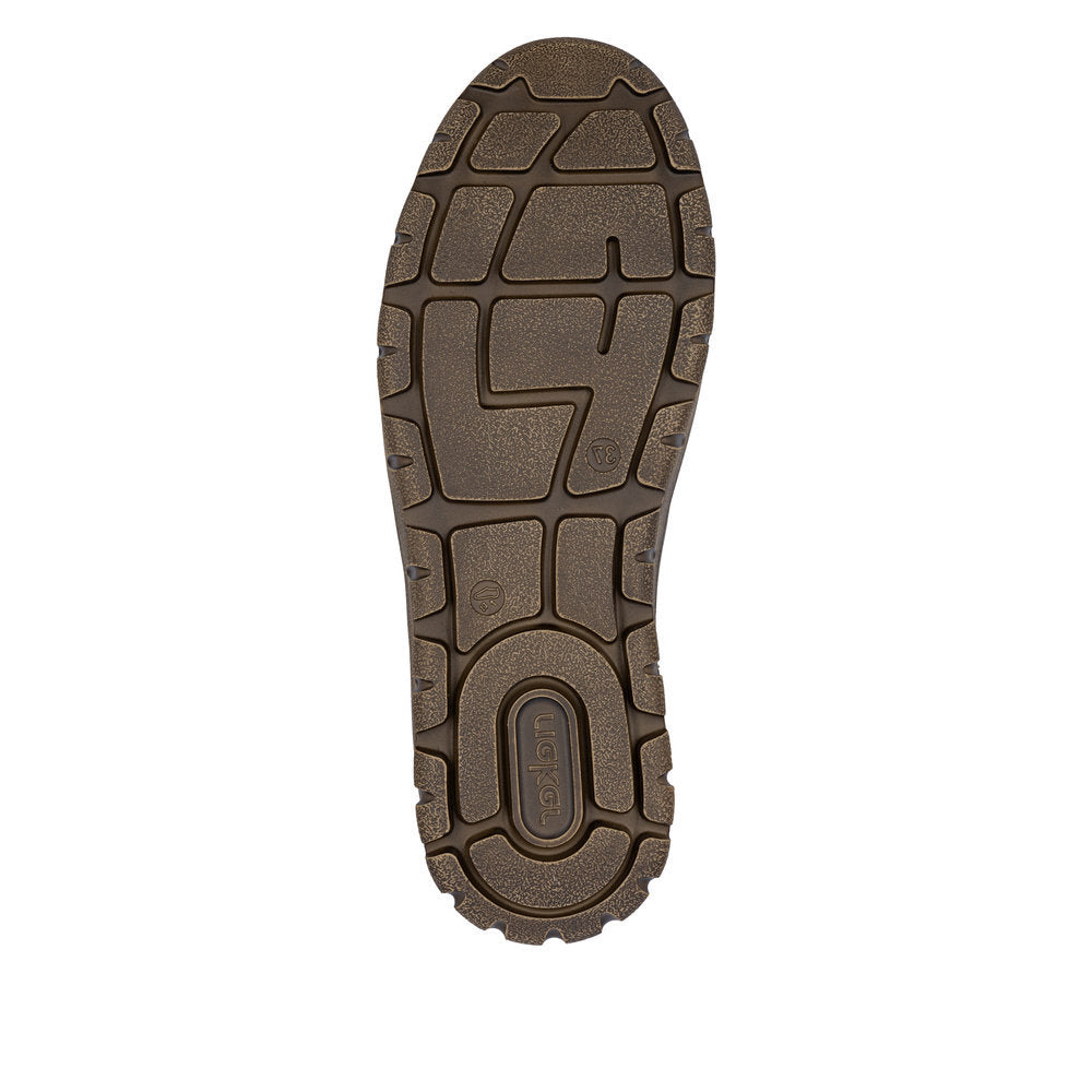 Rieker N1305 Lace Up Boots in Gray