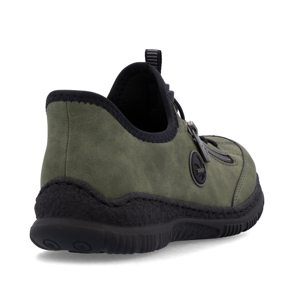 Rieker N3267 Women's Ready to Go Sneaker in Green