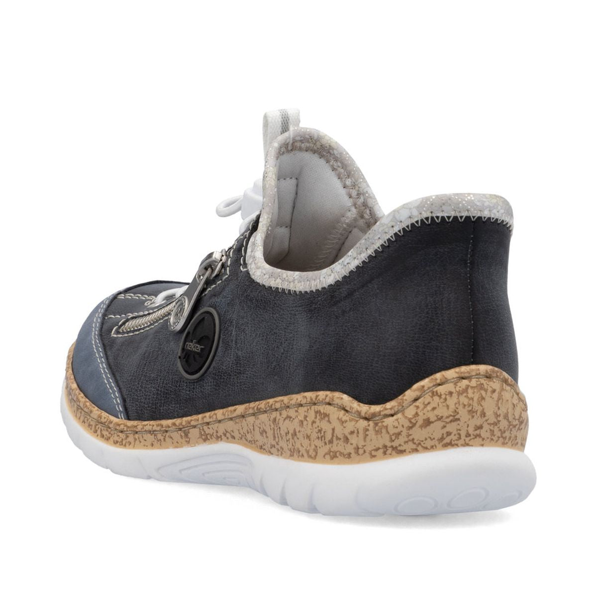Rieker N42F2-14 Nabukino Ready to Go Shoe in Blue