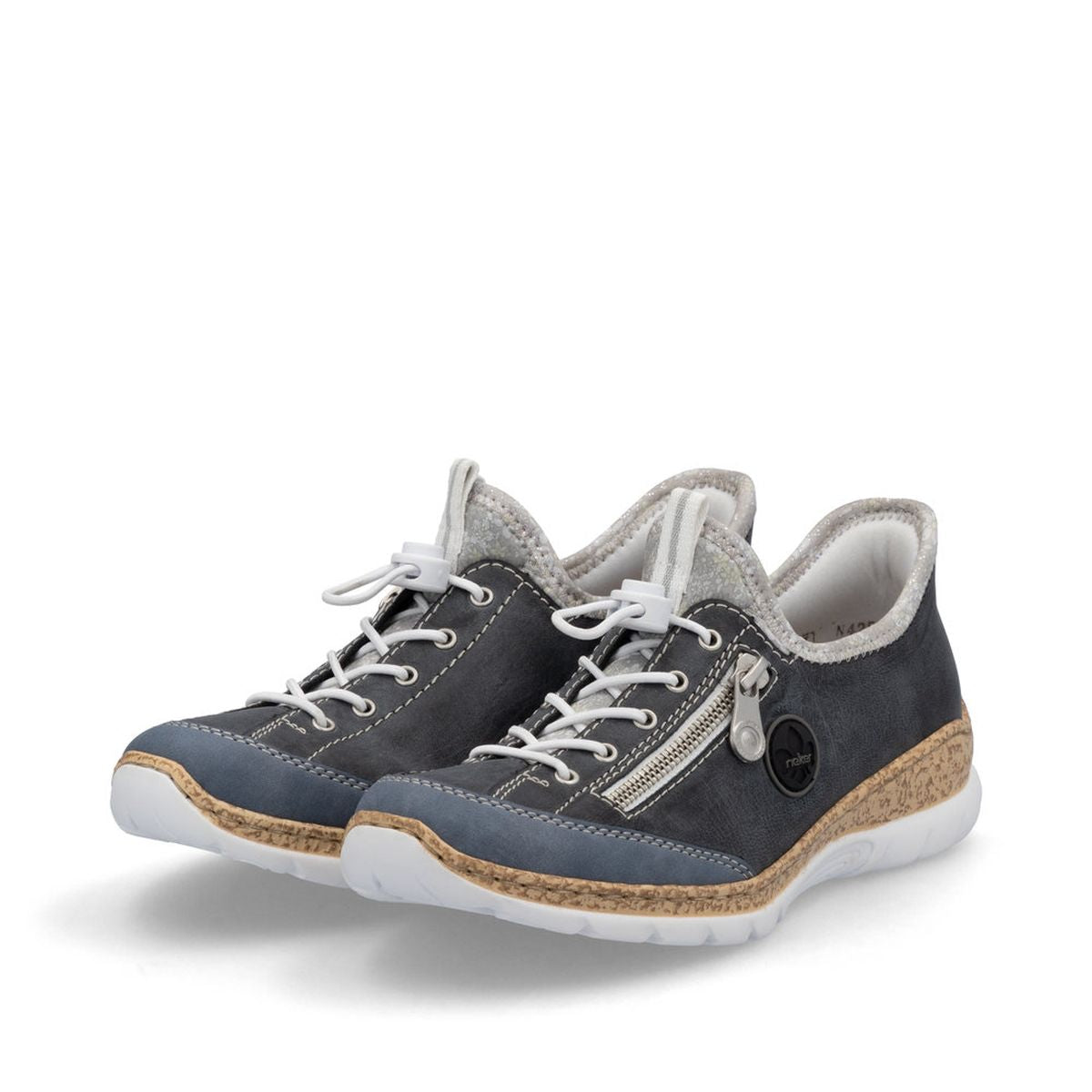 Rieker N42F2-14 Nabukino Ready to Go Shoe in Blue