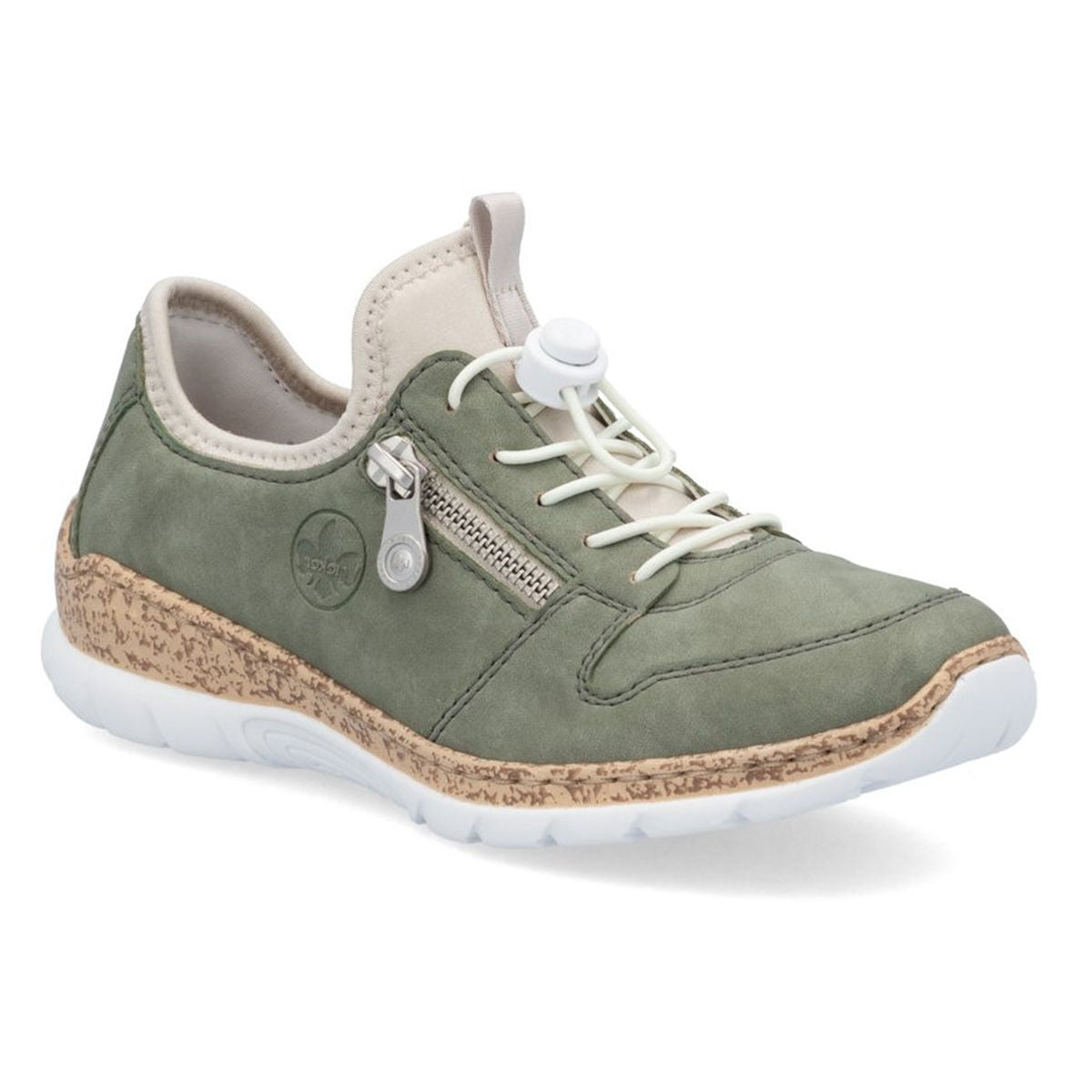 Slip on Sneaker in Green by Rieker Style N42G0-52