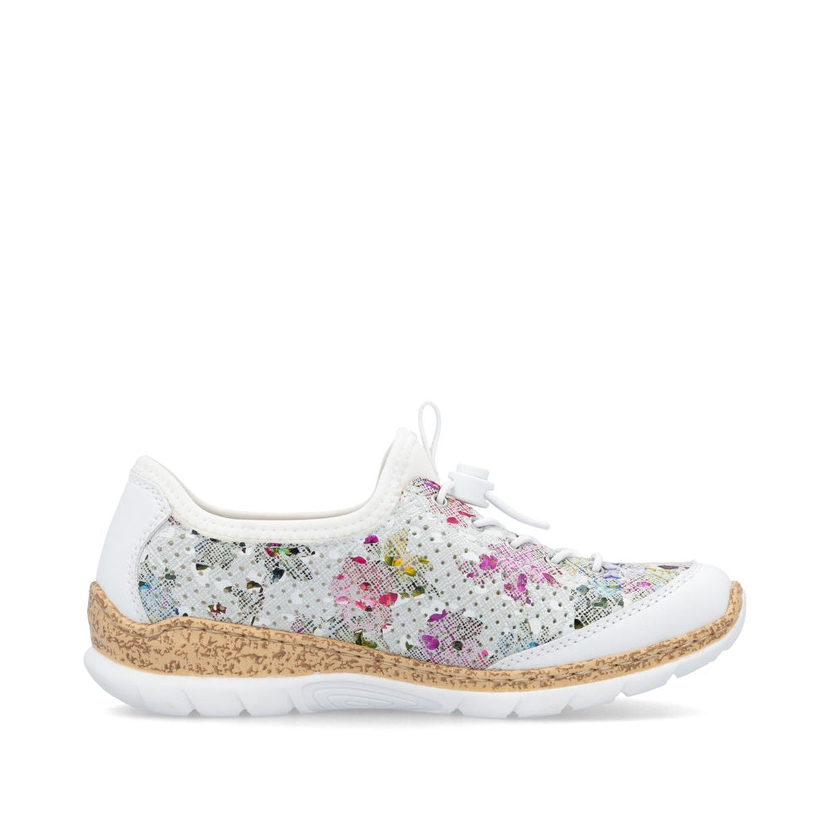 Rieker N42V1-90 Alburi Floral Slip-On Sneakers for Women | Walking On A Cloud Canada