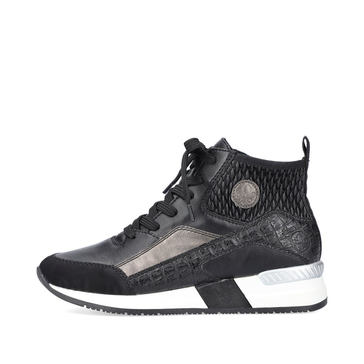 Rieker N7640 Women's Short Boots in Black