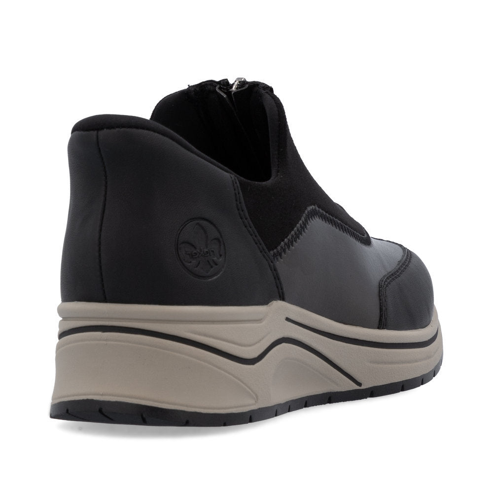 Rieker N9553 Ready to Go Sneakers in Black