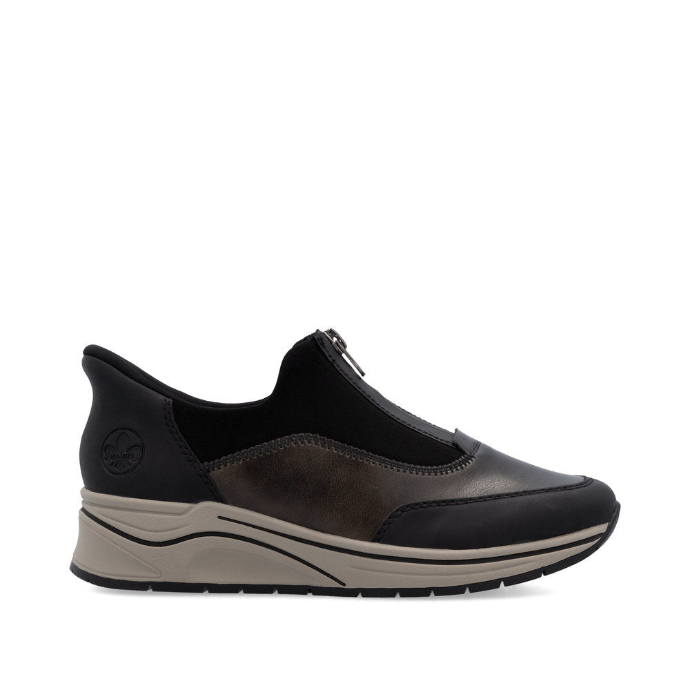 Rieker N9553 Ready to Go Sneakers in Black