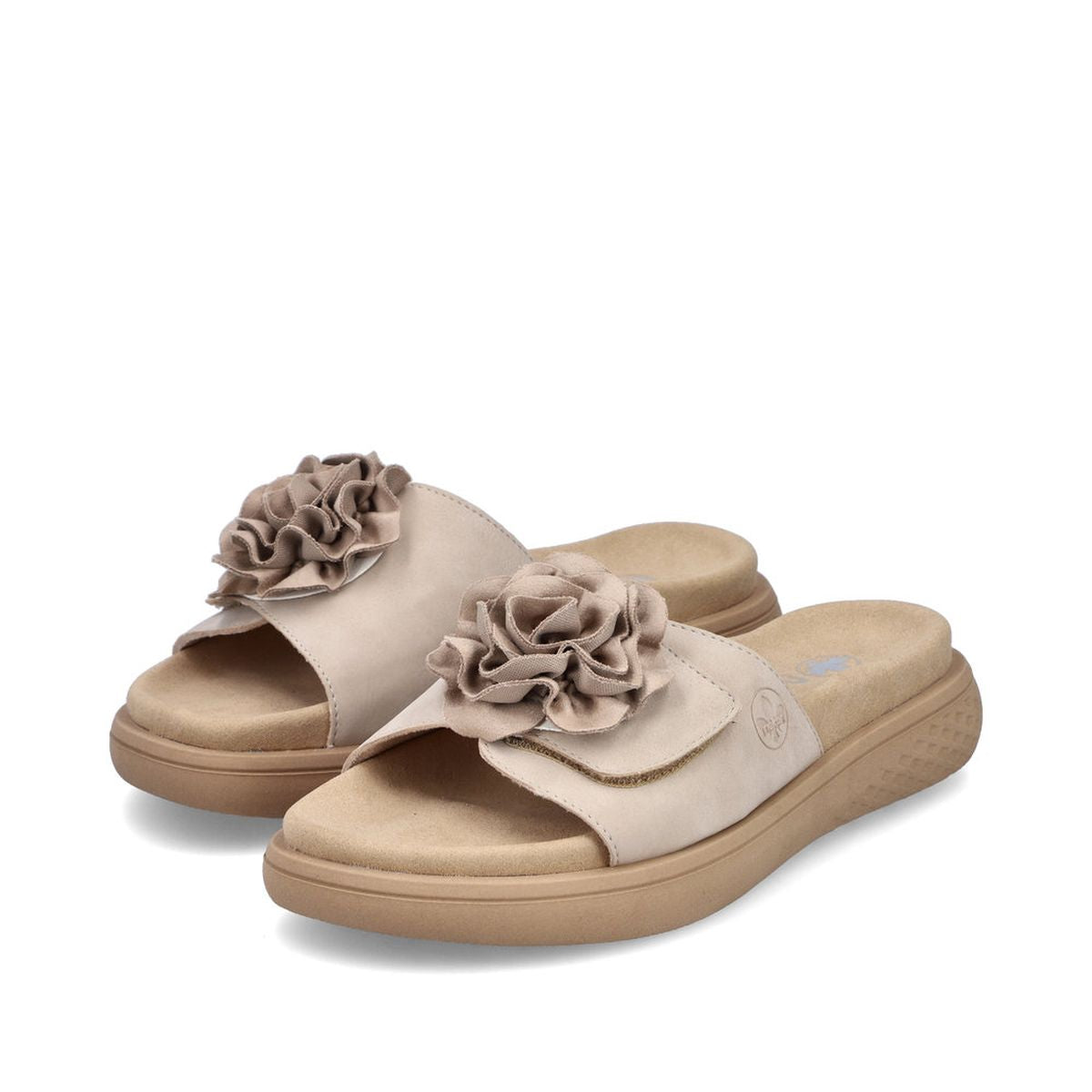 Rieker V1562-62 Morelia Slide Sandals in Ginger| Women's Summer Mule Sandals