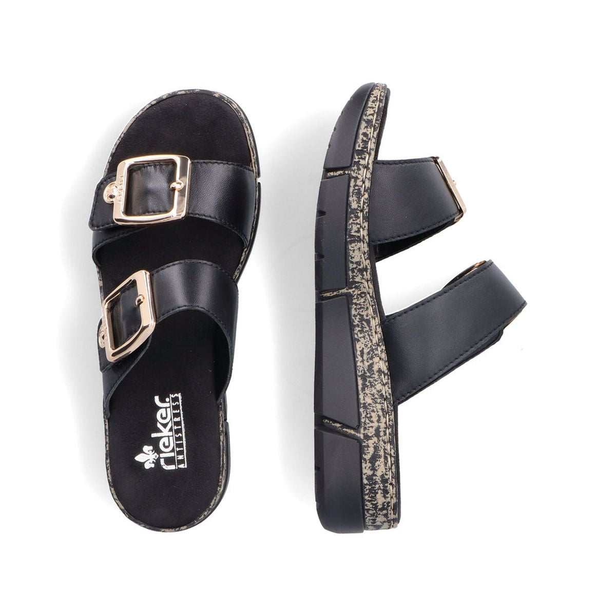 V2372 2-Strap Mule Sandals