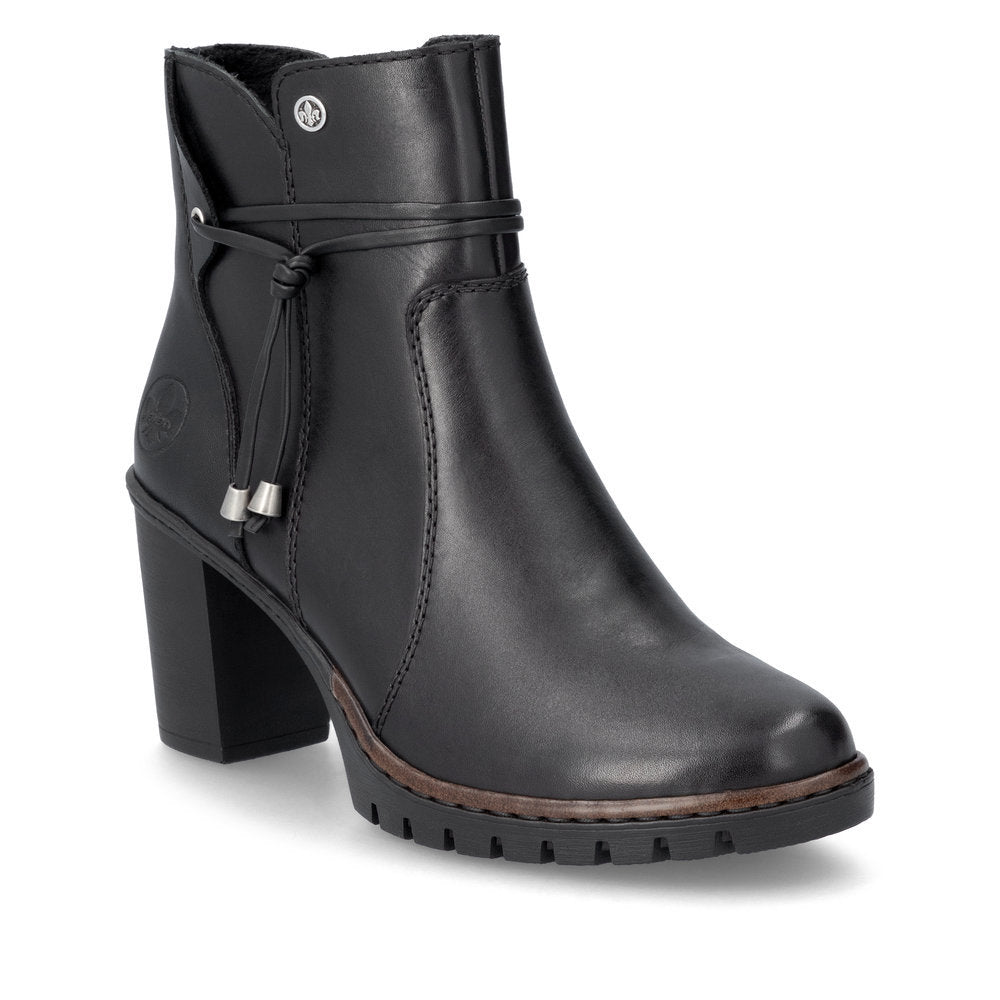 Rieker Y2567 Dress Ankle Boot in Black