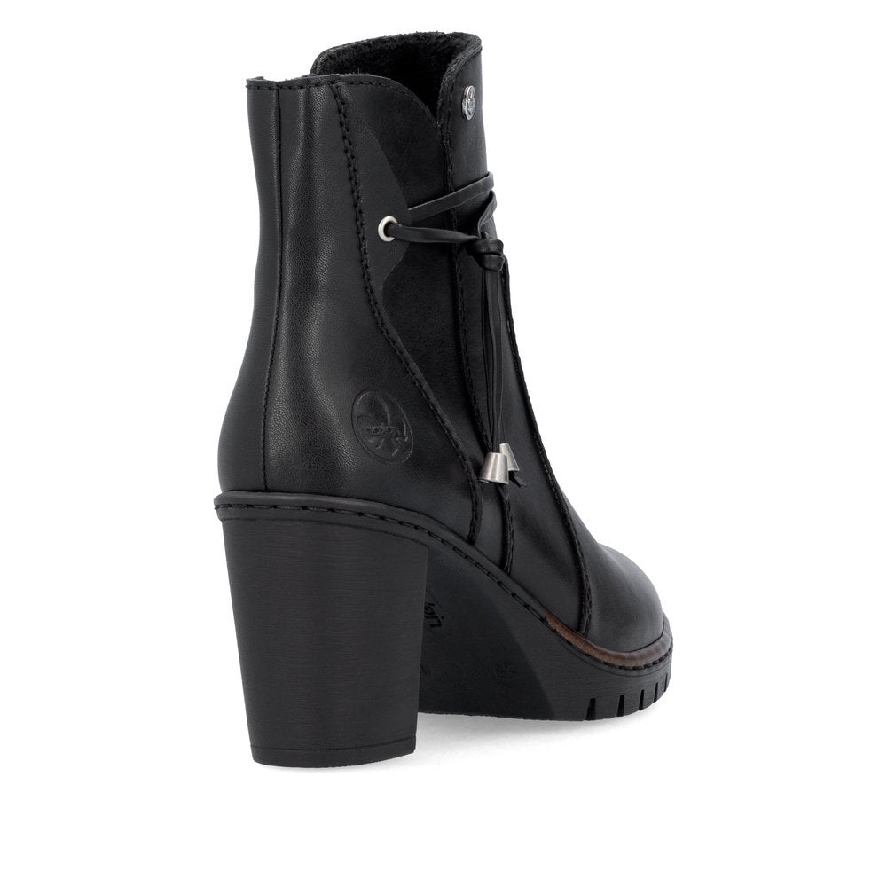 Rieker Y2567 Dress Ankle Boot in Black