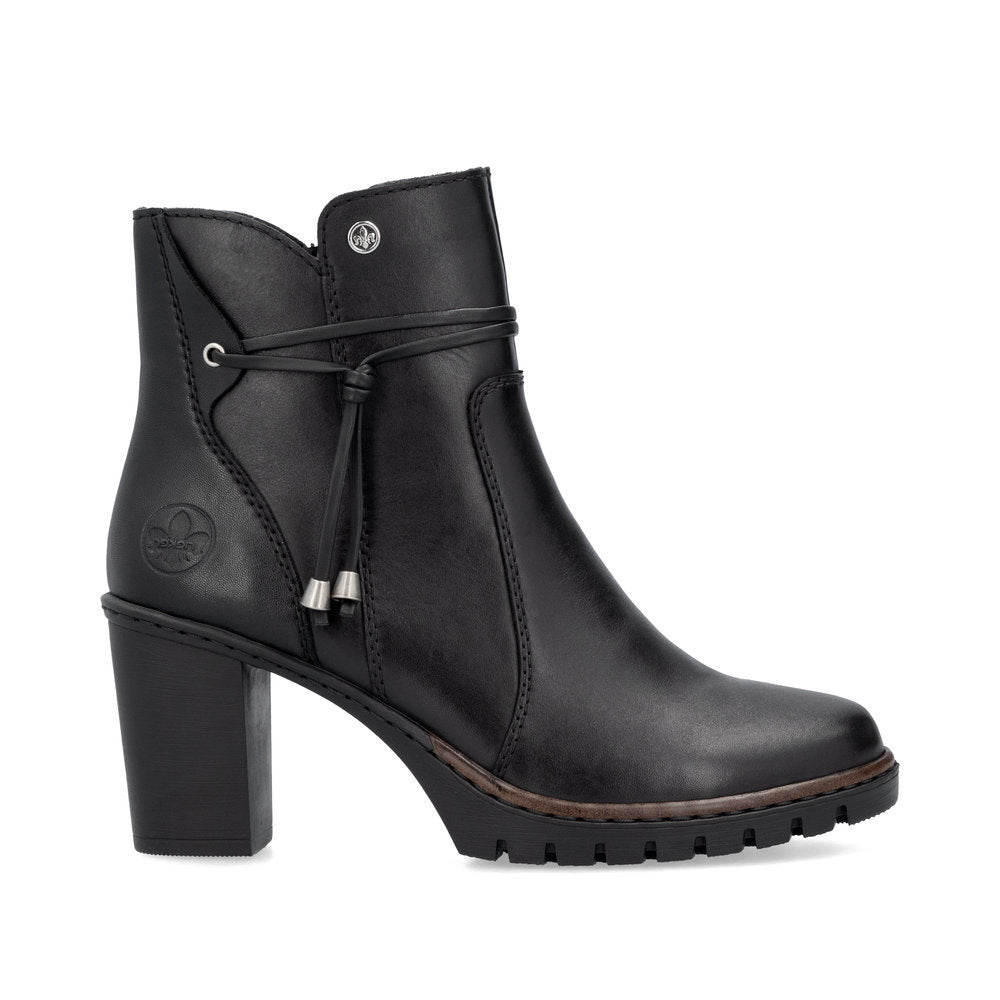 Rieker Y2567 Dress Ankle Boot in Black