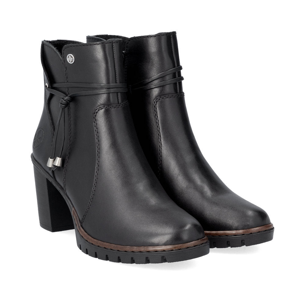 Rieker Y2567 Dress Ankle Boot in Black