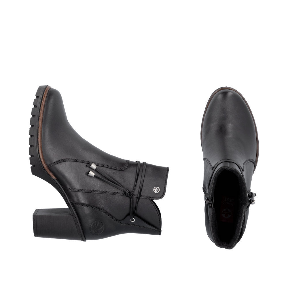 Rieker Y2567 Dress Ankle Boot in Black