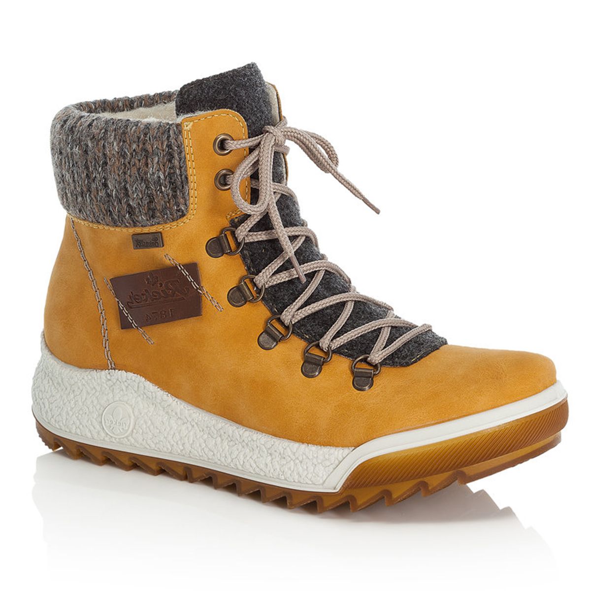 Rieker Y4730 Casual Lace Up Boots with Side Zip