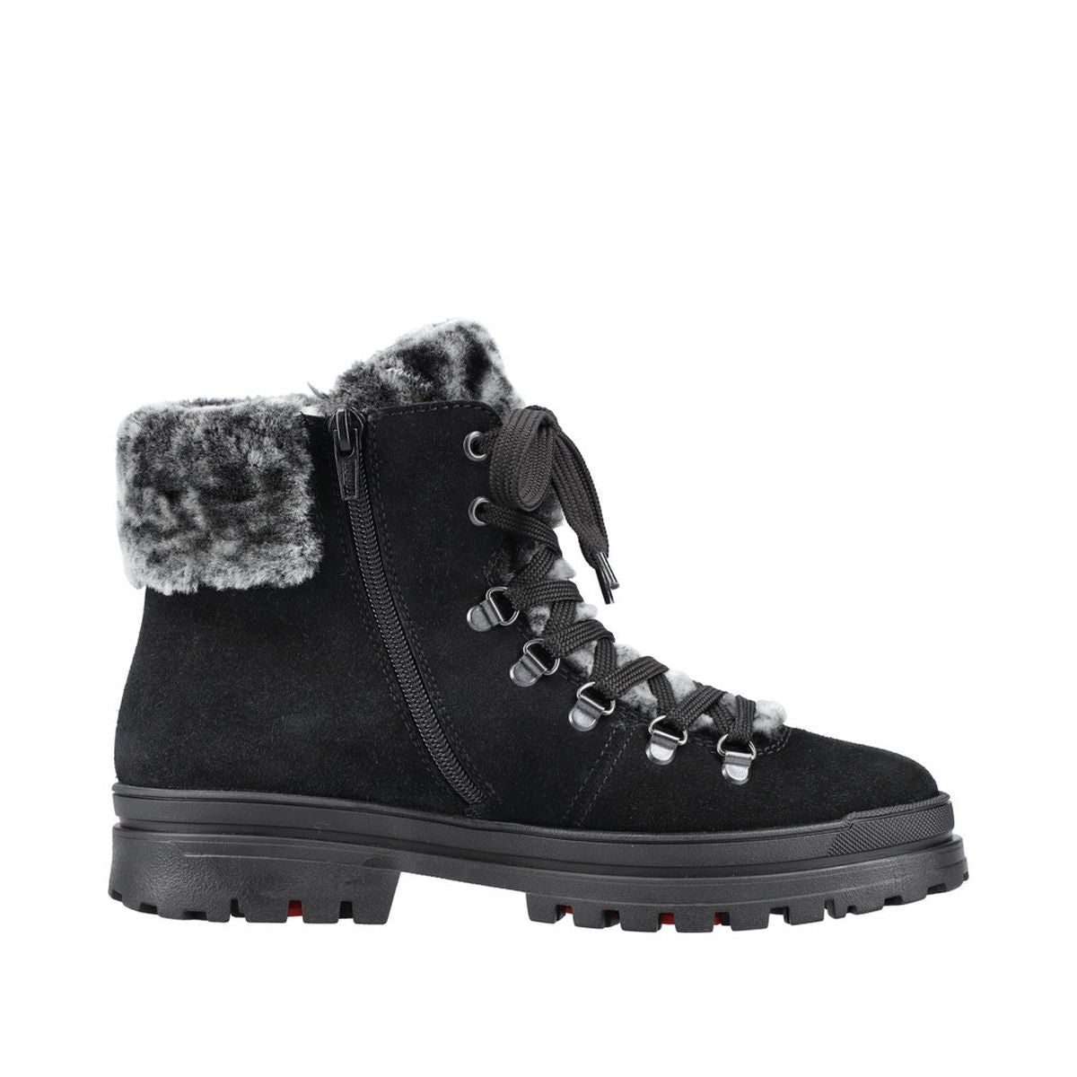 Rieker Z5420 Women's Lace Up Boots in Black