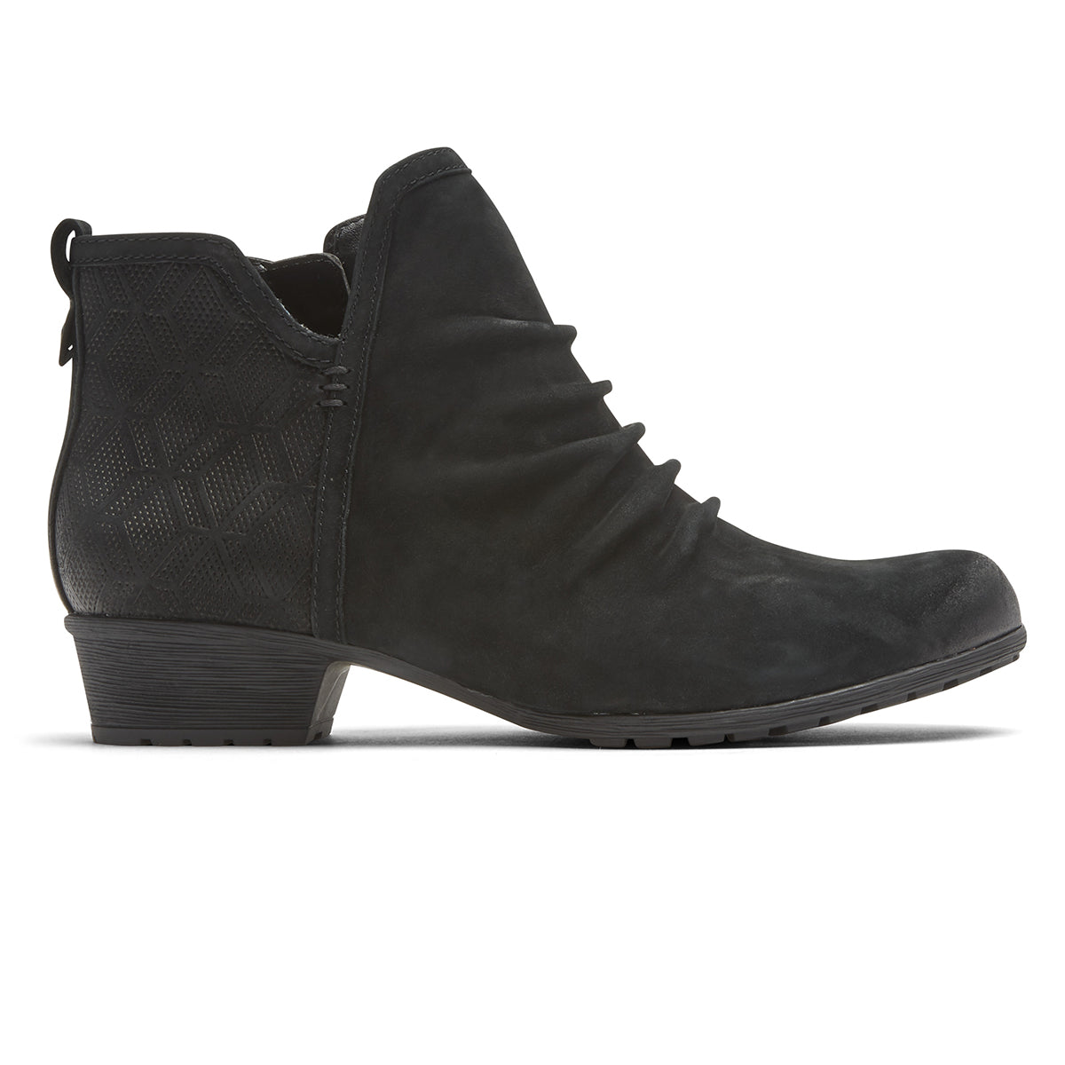 Gratasha 2 Ruched Leather Ankle Boot