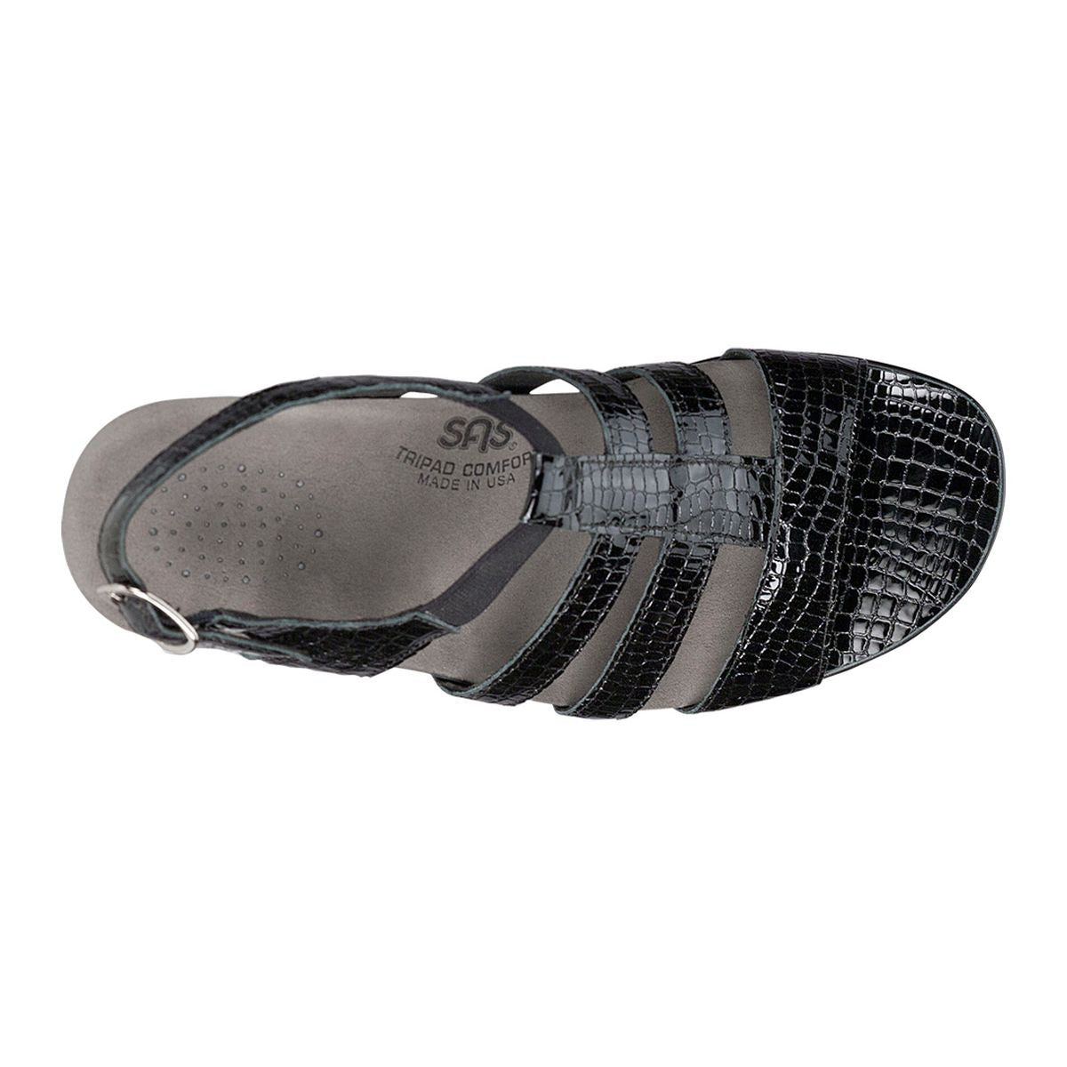 SAS Allegro Women's Heel Strap Sandal in Black