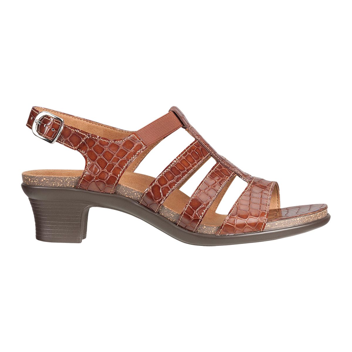 SAS Allegro Women's Heel Strap Sandal in Cognac