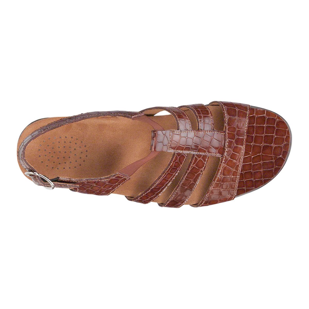 SAS Allegro Women's Heel Strap Sandal in Cognac