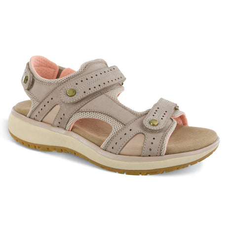 Women's sport sandal with adjustable straps, cushioned footbed, soft lining, and shock-absorbing sole with 1.75-inch heel for versatile comfort and support. Style #3740-004