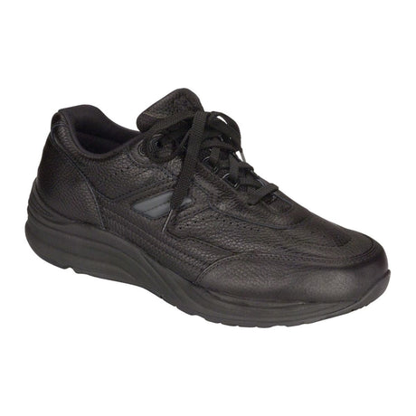 SAS Journey women’s lace-up sne aker in mesh and leather with breathable knit lining, EZ lace system, cushioned removable footbed, and durable non-marking sole. Style #2400-113