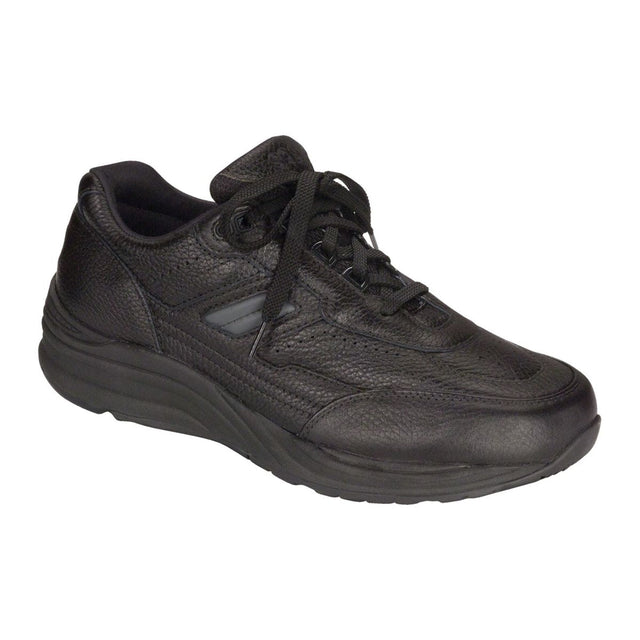 SAS Journey women’s lace-up sne aker in mesh and leather with breathable knit lining, EZ lace system, cushioned removable footbed, and durable non-marking sole. Style #2400-113