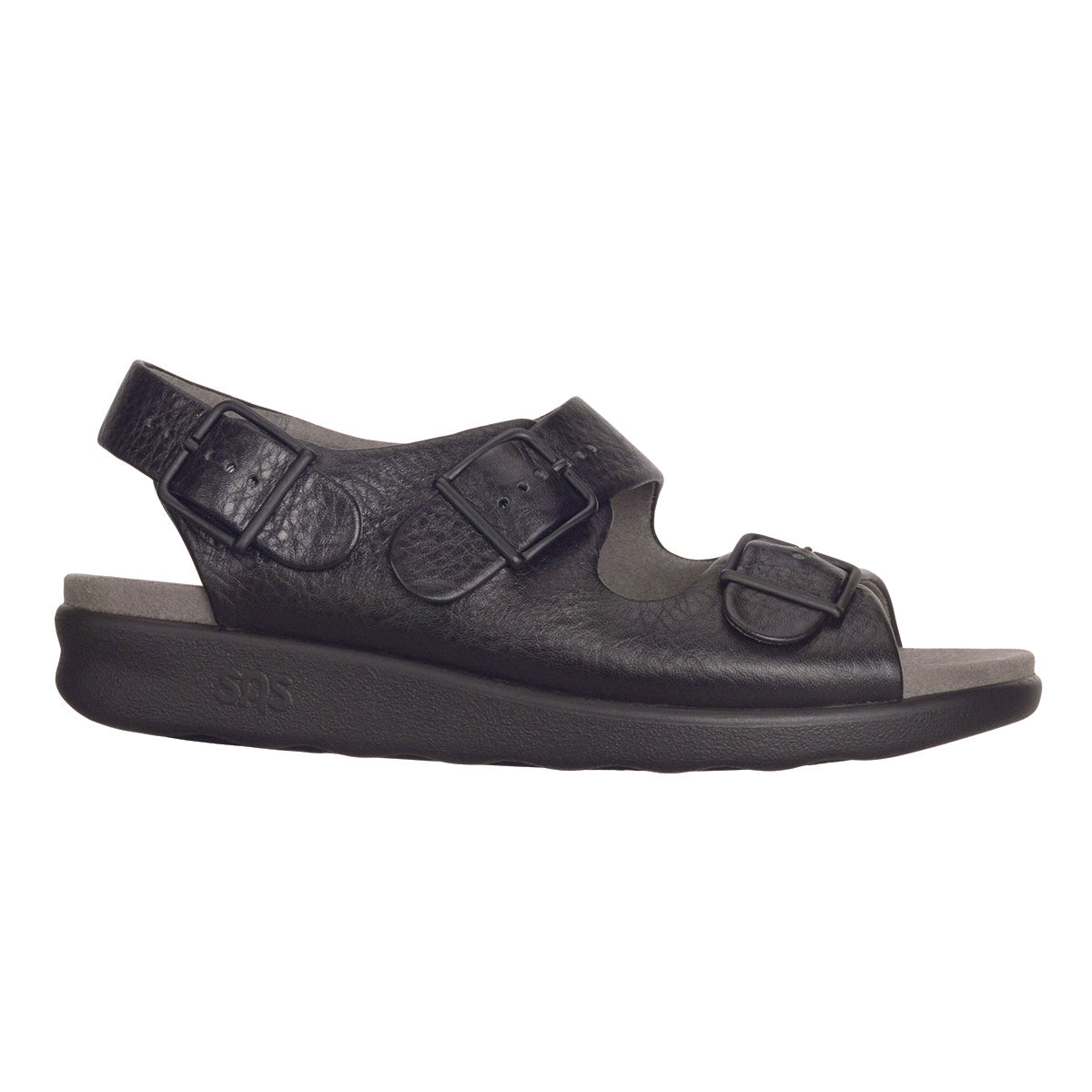 SAS Relaxed Women's Heel Strap Sandal in Black