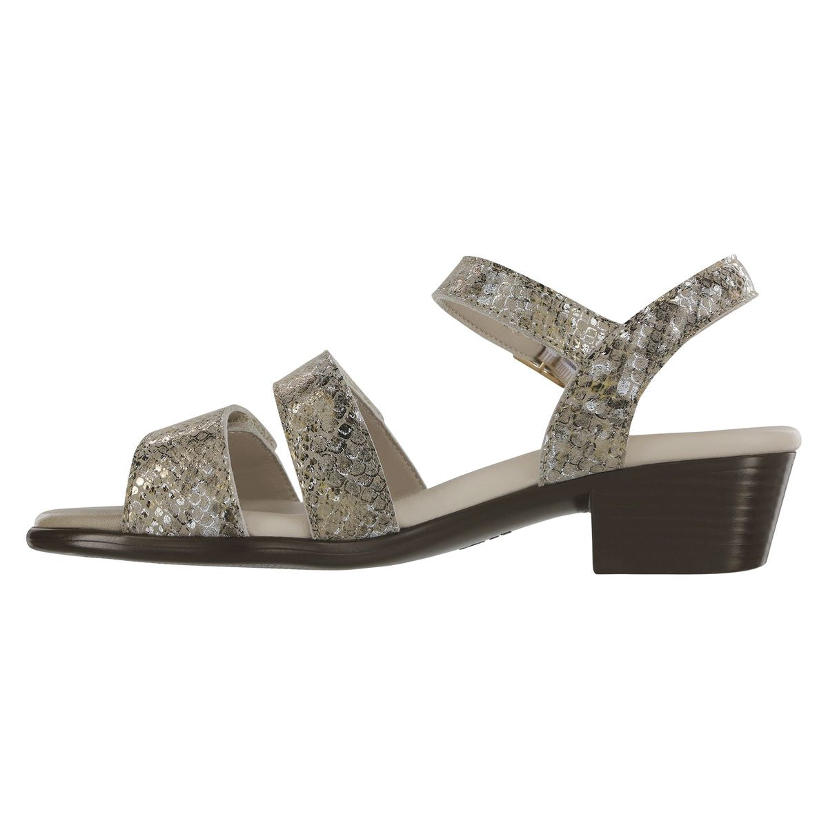 SAS Savanna Women's Heel Strap Sandal In Multi Gold