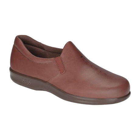 Women’s Viva slip-on loafer in teak brown leather with a 1.25-inch heel, cushioned insole, and breathable footbed for everyday comfort and style.
Style #1940182