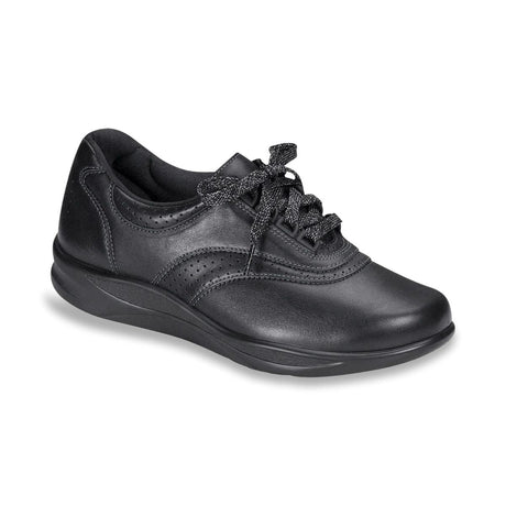Women’s Walk Easy walking shoe in sleek design with cushioned lightweight sole, lace-up closure, and supportive footbed for all-day comfort and mobility. Style #2380-013