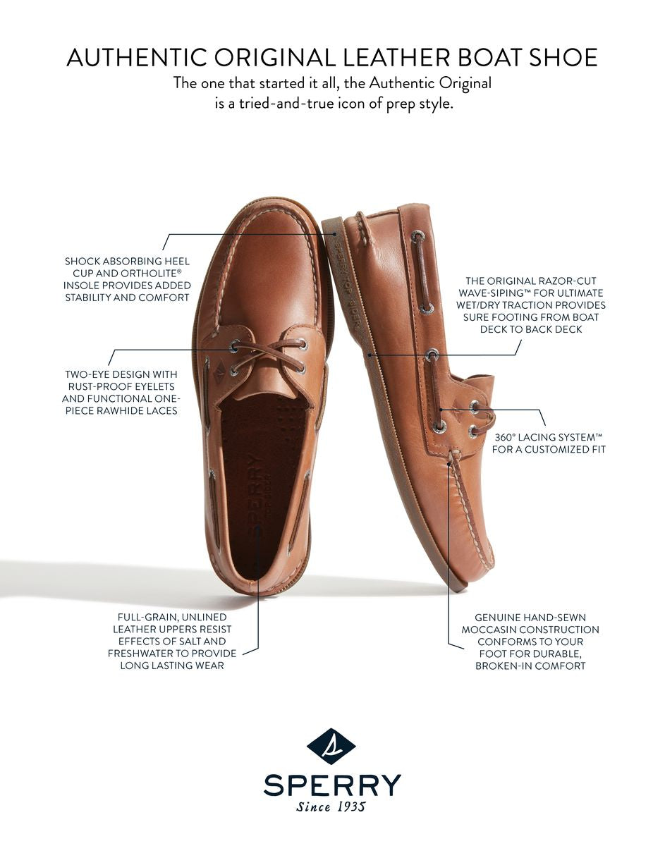 Men's Authentic Original 2 Eye Boat Shoe