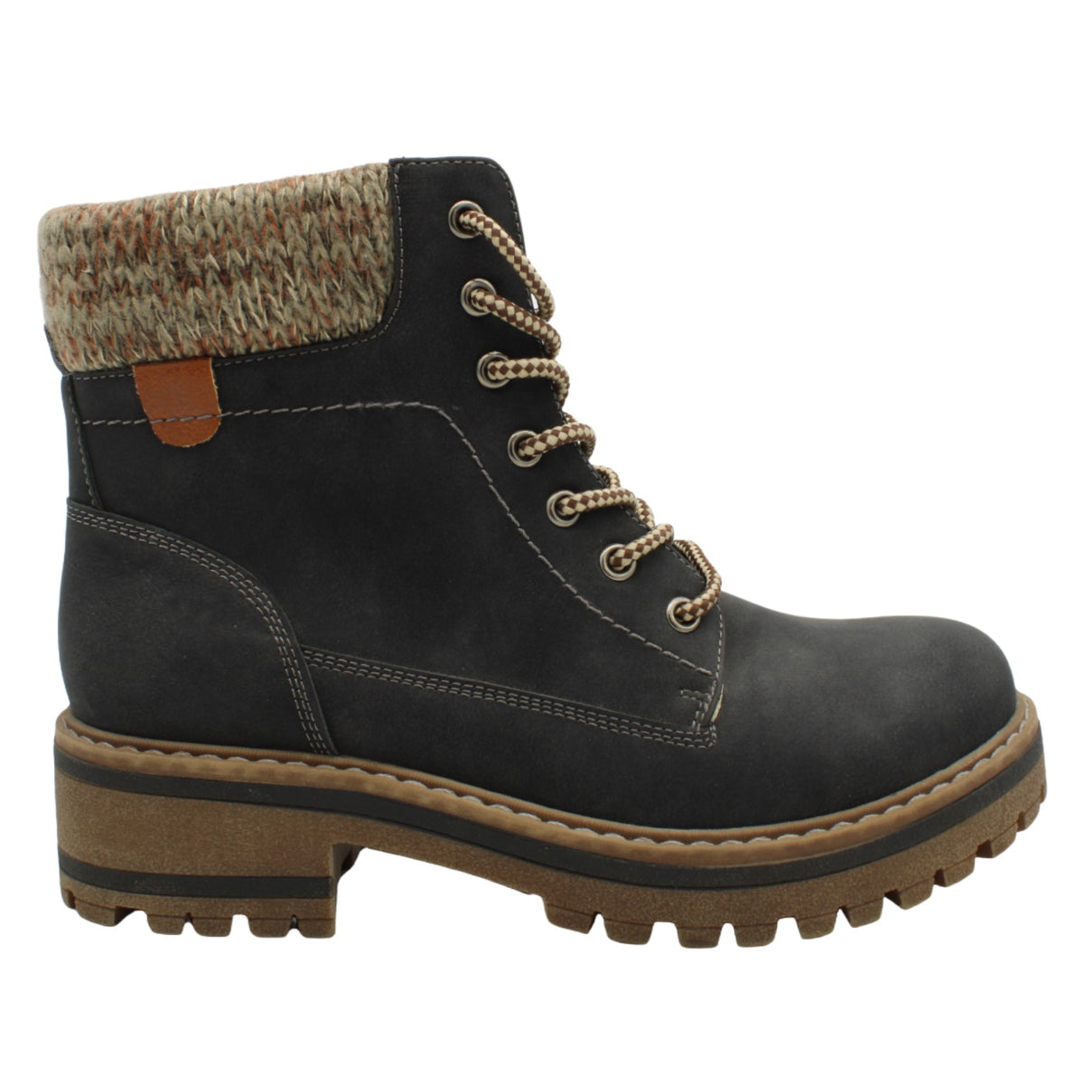 #5163 Side Zip Lace Boot