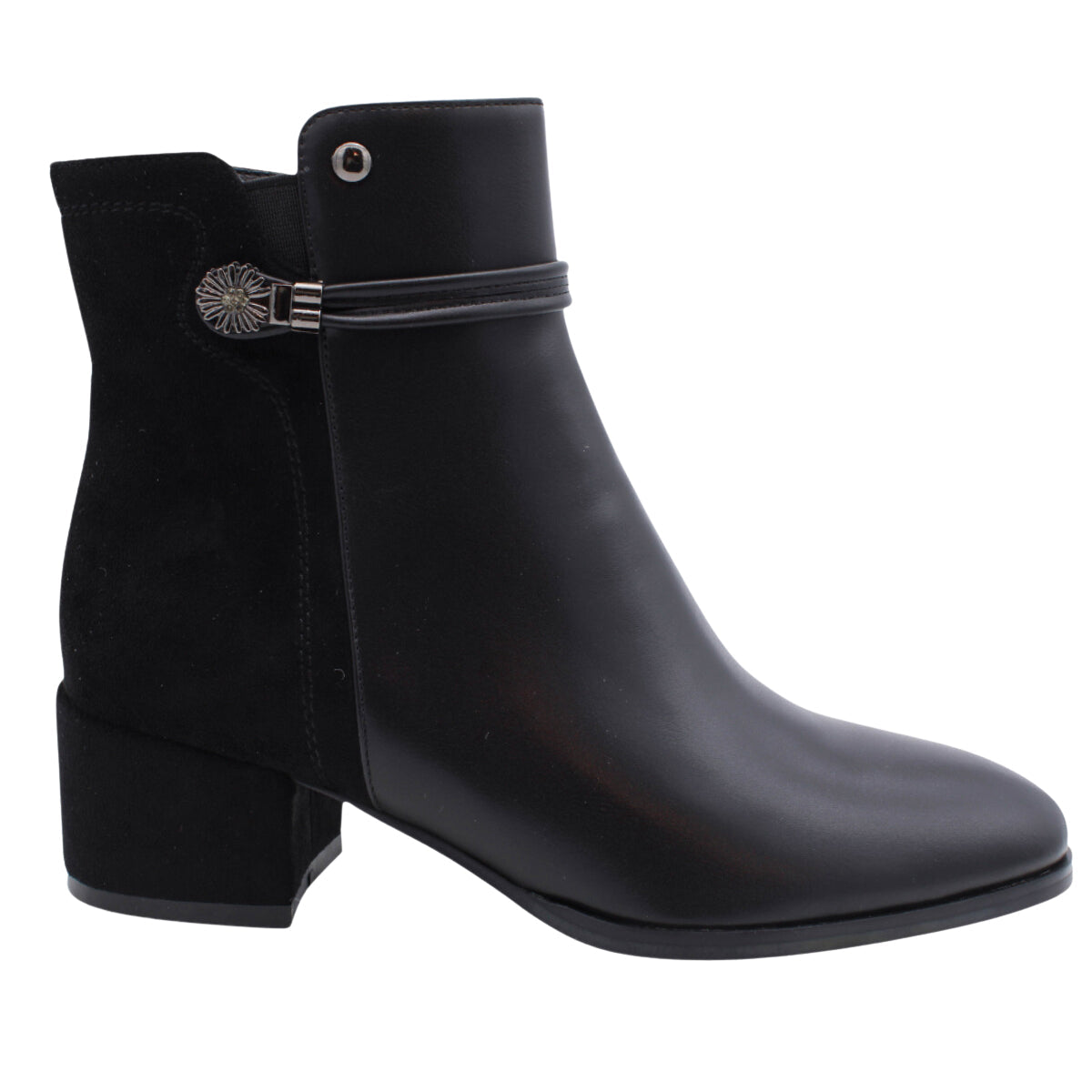 #F7001 Side Zip Ankle Boot
