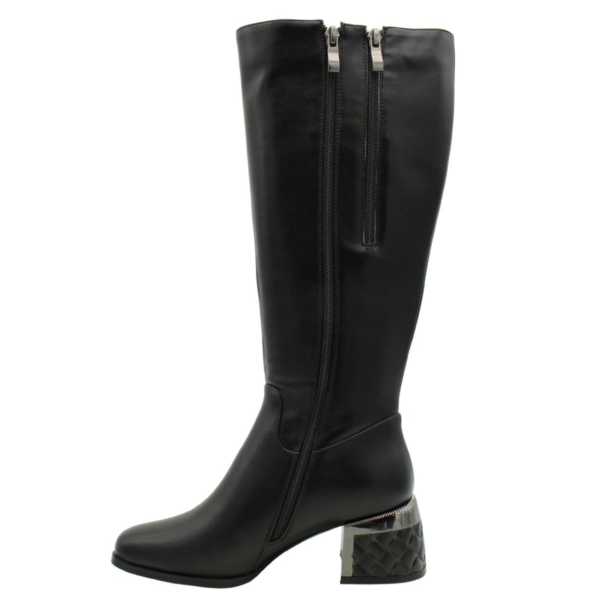 #F7007 Side Zip High Boots