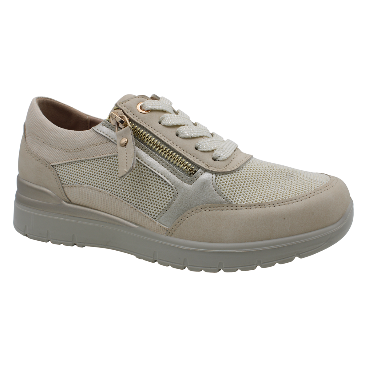 S5503 Lace/Side Zip Sneaker
