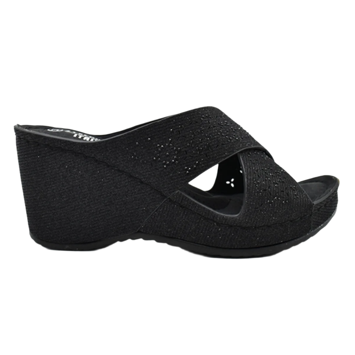 S5598 Glitter Wedge Dress Sandal