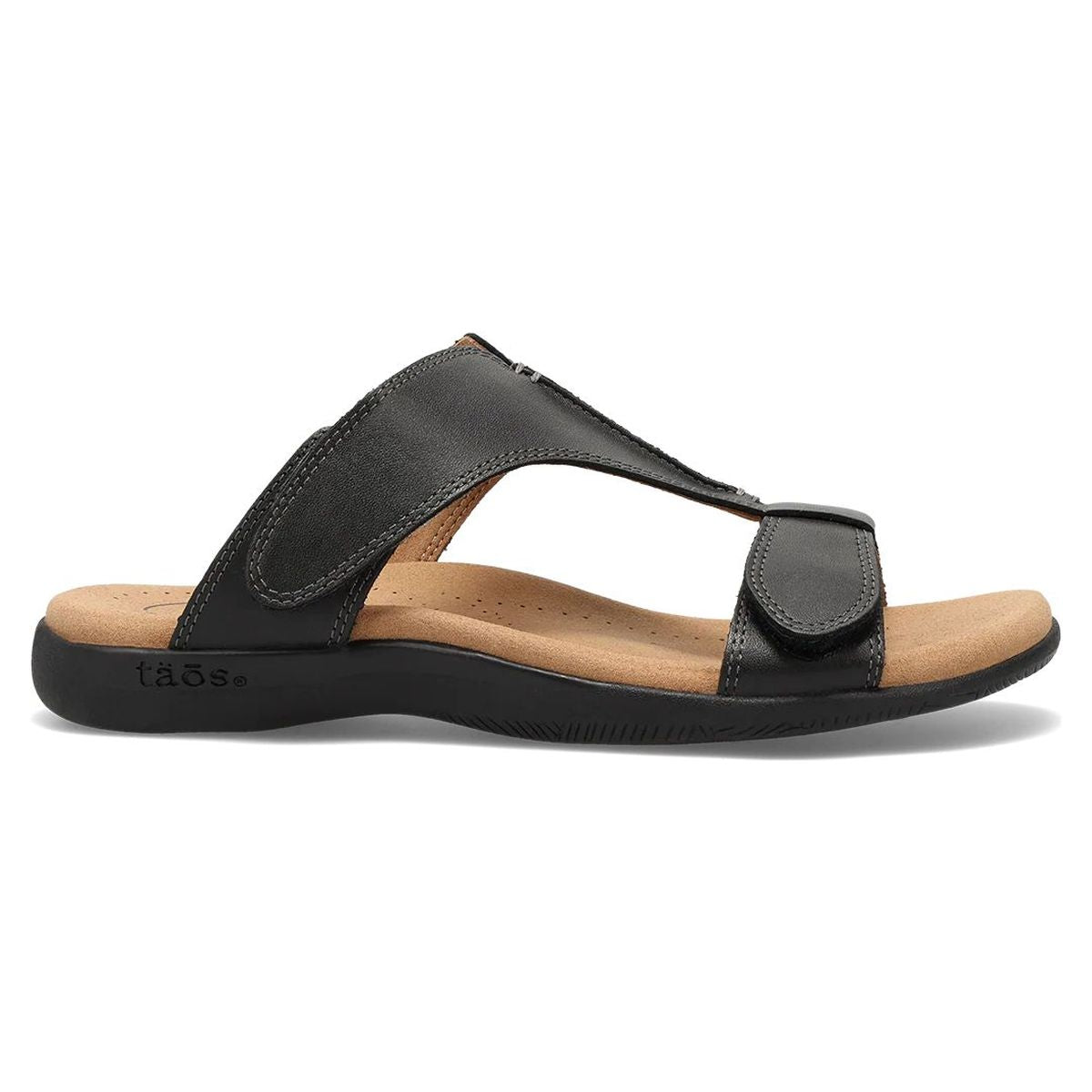 Slide Show Adjustable Strap Sandal in Black