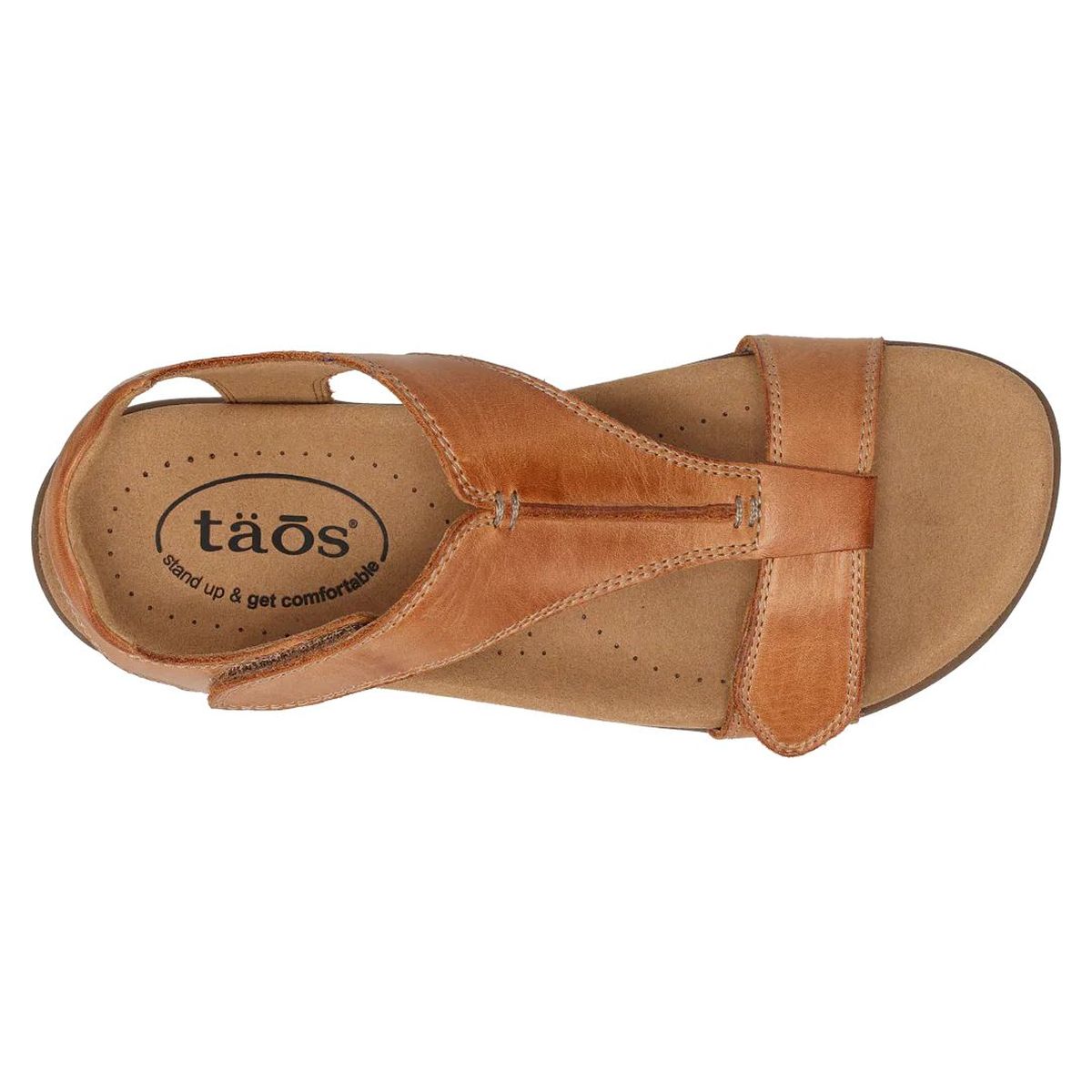 The Show Adjustable Strap Sandal in Caramel