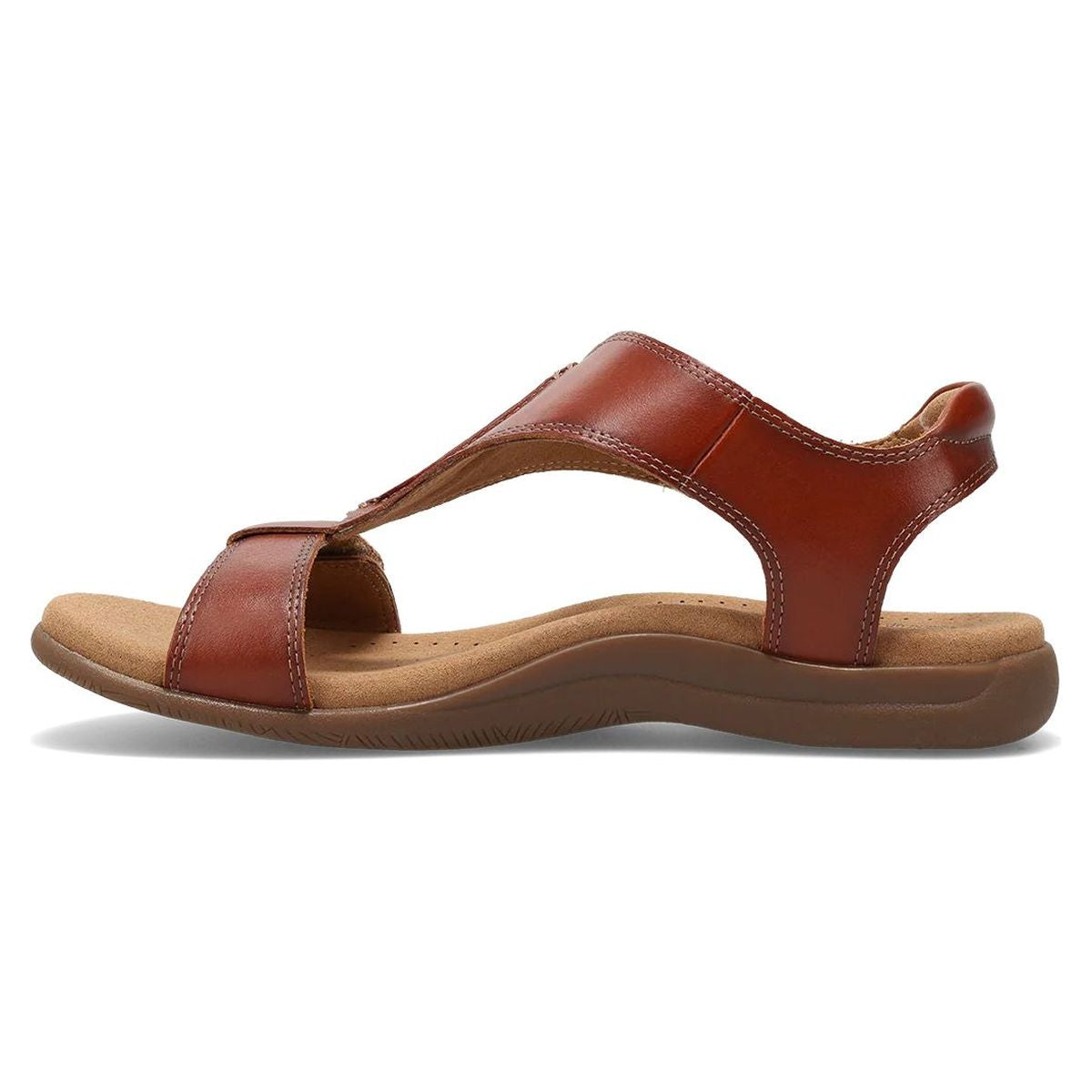 The Show Adjustable Strap Sandal in Cognac