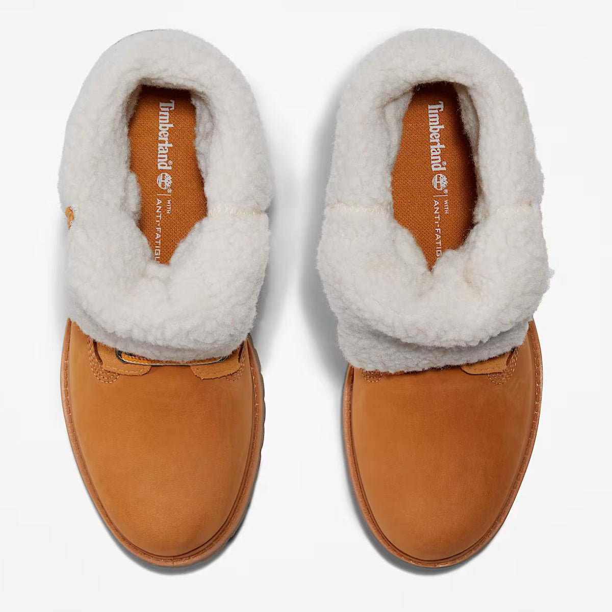 Timberland Women's Warm-Lined Waterproof Roll-Top Boot in Wheat Nubuck